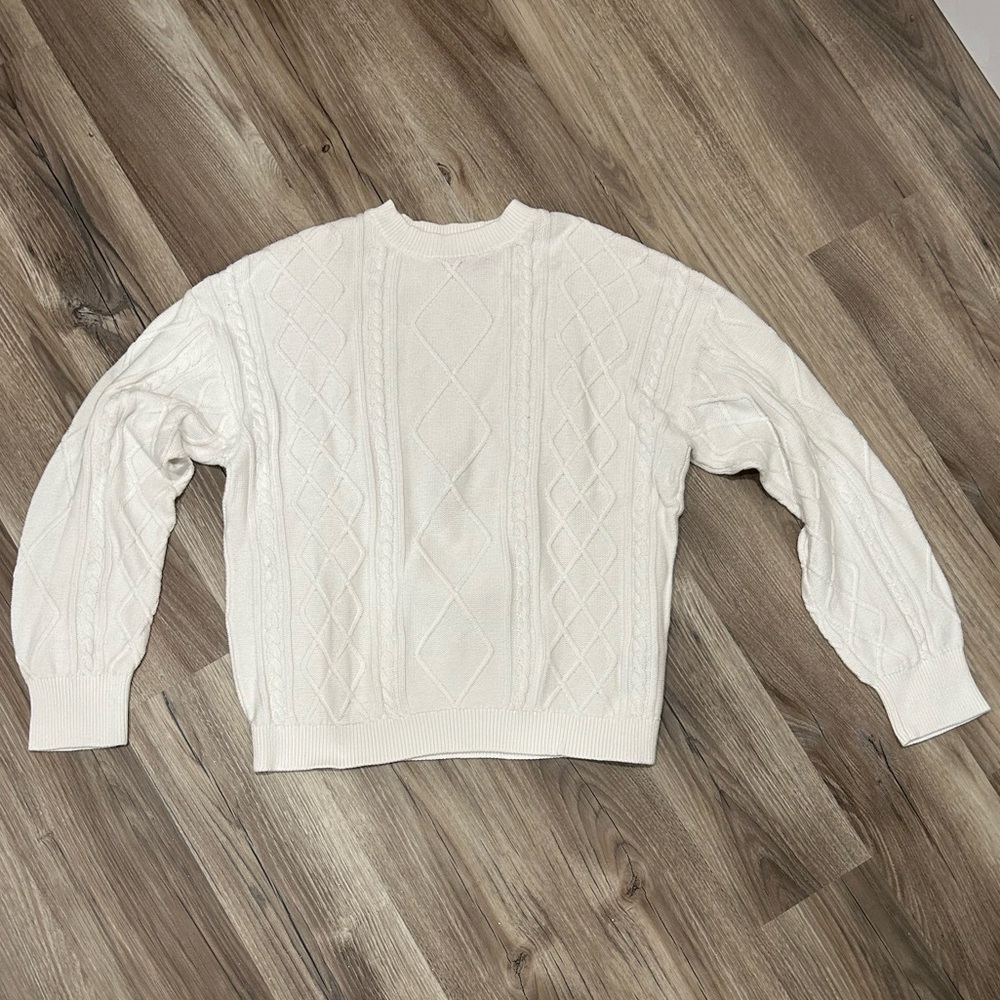 Eclipse Cream Crew Neck Sweater Timeless Comfort